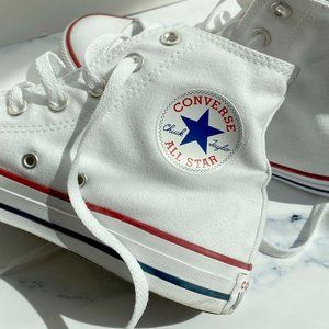 White Converse High Top Sneakers
